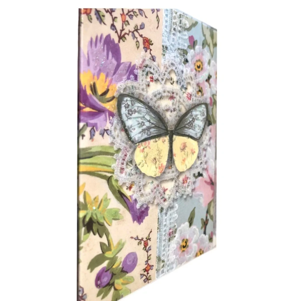 Punch Studio Lacy Butterfly Thank You Cards in Trifold Vinyl Sleeve (67566) 12ct